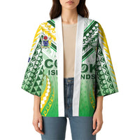 Custom Cook Islands Rugby Kimono Unique Style White Version LT05 - Polynesian Pride