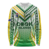 Custom Cook Islands Rugby Long Sleeve Shirt Unique Style White Version LT05 Unisex White - Polynesian Pride