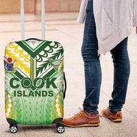 Cook Islands Rugby Luggage Cover Unique Style White Version LT05 White - Polynesian Pride