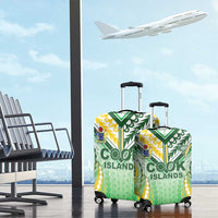 Cook Islands Rugby Luggage Cover Unique Style White Version LT05 - Polynesian Pride