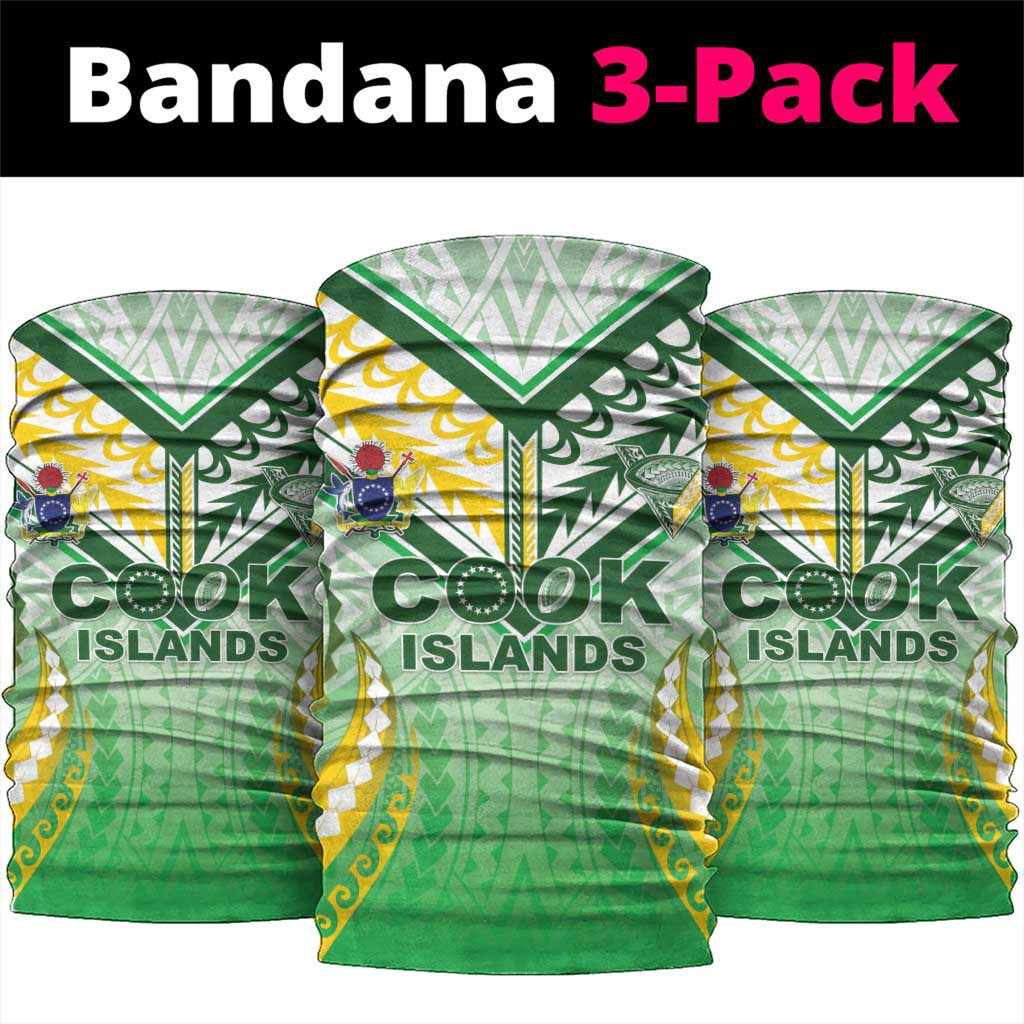 Cook Islands Rugby Neck Gaiter Unique Style White Version LT05 package One Size: 25*50cm White - Polynesian Pride