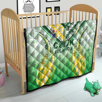 Cook Islands Rugby Quilt Unique Style White Version LT05 - Polynesian Pride