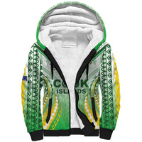 Custom Cook Islands Rugby Sherpa Hoodie Unique Style White Version LT05 Unisex White - Polynesian Pride