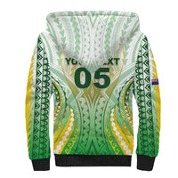 Custom Cook Islands Rugby Sherpa Hoodie Unique Style White Version LT05 - Polynesian Pride