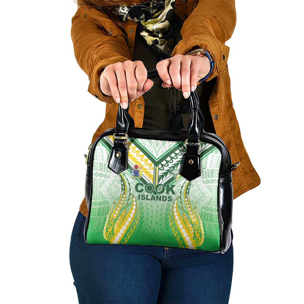 Cook Islands Rugby Shoulder Handbag Unique Style White Version LT05 One Size White - Polynesian Pride