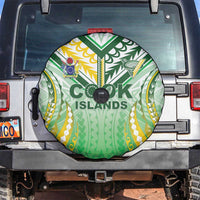 Cook Islands Rugby Spare Tire Cover Unique Style White Version LT05 White - Polynesian Pride