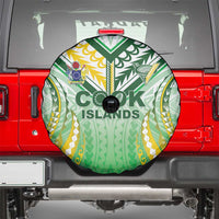 Cook Islands Rugby Spare Tire Cover Unique Style White Version LT05 - Polynesian Pride