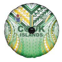 Cook Islands Rugby Spare Tire Cover Unique Style White Version LT05 - Polynesian Pride
