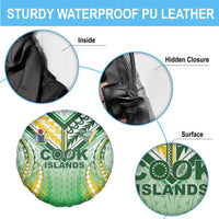 Cook Islands Rugby Spare Tire Cover Unique Style White Version LT05 - Polynesian Pride