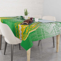 Cook Islands Rugby Tablecloth Unique Style White Version LT05 - Polynesian Pride