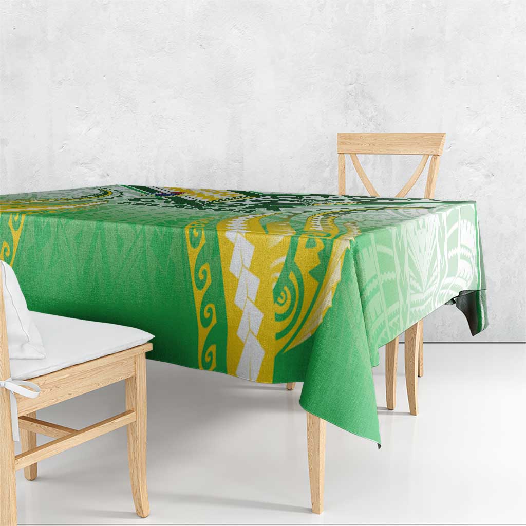 Cook Islands Rugby Tablecloth Unique Style White Version LT05 - Polynesian Pride