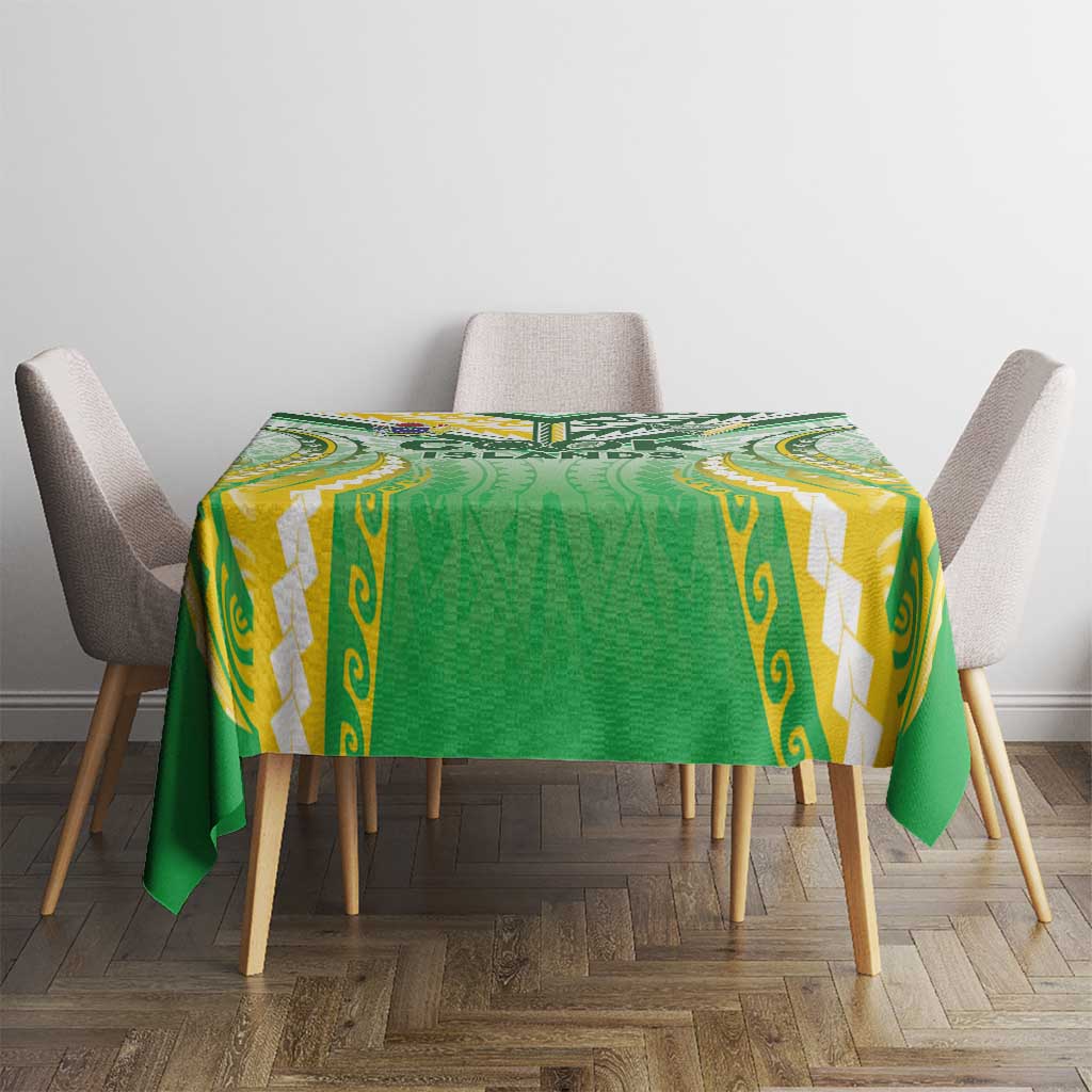 Cook Islands Rugby Tablecloth Unique Style White Version LT05 - Polynesian Pride