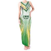 Custom Cook Islands Rugby Tank Maxi Dress Unique Style White Version LT05 Women White - Polynesian Pride