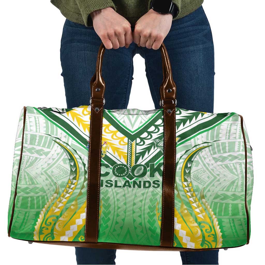 Cook Islands Rugby Travel Bag Unique Style White Version LT05 White - Polynesian Pride