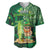 Personalised Hawaii St.Patrick Day Baseball Jersey Surfing Leprechaun LT05 Green - Polynesian Pride