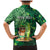 Personalised Hawaii St.Patrick Day Family Matching Mermaid Dress and Hawaiian Shirt Surfing Leprechaun LT05 - Polynesian Pride