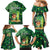 Personalised Hawaii St.Patrick Day Family Matching Mermaid Dress and Hawaiian Shirt Surfing Leprechaun LT05 - Polynesian Pride