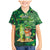 Personalised Hawaii St.Patrick Day Family Matching Mermaid Dress and Hawaiian Shirt Surfing Leprechaun LT05 Son's Shirt Green - Polynesian Pride