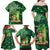 Personalised Hawaii St.Patrick Day Family Matching Off Shoulder Maxi Dress and Hawaiian Shirt Surfing Leprechaun LT05 - Polynesian Pride