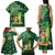 Personalised Hawaii St.Patrick Day Family Matching Tank Maxi Dress and Hawaiian Shirt Surfing Leprechaun LT05 - Polynesian Pride