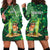 Personalised Hawaii St.Patrick Day Hoodie Dress Surfing Leprechaun LT05 - Polynesian Pride