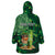 Personalised Hawaii St.Patrick Day Wearable Blanket Hoodie Surfing Leprechaun LT05 - Polynesian Pride