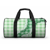 Green Hawaii Palaka Duffle Bag Hawaiian Honohono Lei