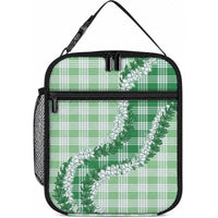 Green Hawaii Palaka Lunch Bag Hawaiian Honohono Lei