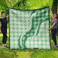 Green Hawaii Palaka Quilt Hawaiian Honohono Lei LT05 - Polynesian Pride