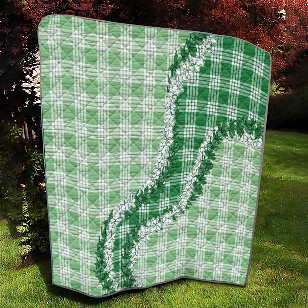 Green Hawaii Palaka Quilt Hawaiian Honohono Lei LT05 - Polynesian Pride