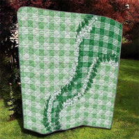 Green Hawaii Palaka Quilt Hawaiian Honohono Lei LT05 - Polynesian Pride