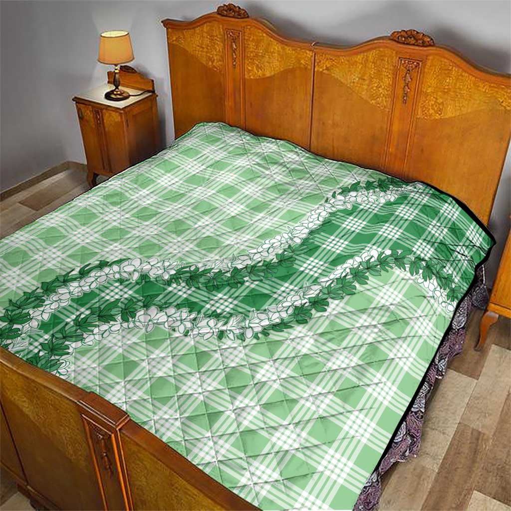 Green Hawaii Palaka Quilt Hawaiian Honohono Lei LT05 - Polynesian Pride