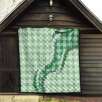 Green Hawaii Palaka Quilt Hawaiian Honohono Lei LT05 - Polynesian Pride