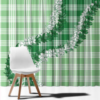 Green Hawaii Palaka Window Curtain Hawaiian Honohono Lei LT05 - Polynesian Pride