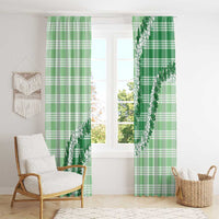 Green Hawaii Palaka Window Curtain Hawaiian Honohono Lei LT05 - Polynesian Pride