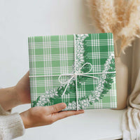 Green Hawaii Palaka Wrapping Paper Hawaiian Honohono Lei LT05 - Polynesian Pride