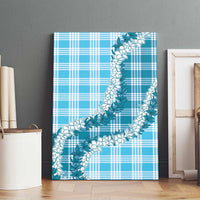 Blue Hawaii Palaka Canvas Wall Art Hawaiian Honohono Lei LT05 - Polynesian Pride