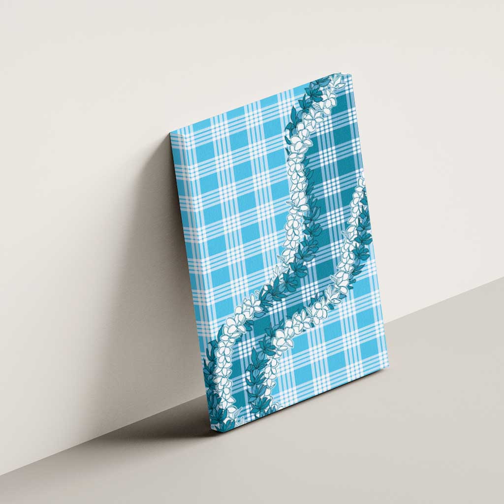 Blue Hawaii Palaka Canvas Wall Art Hawaiian Honohono Lei LT05 - Polynesian Pride