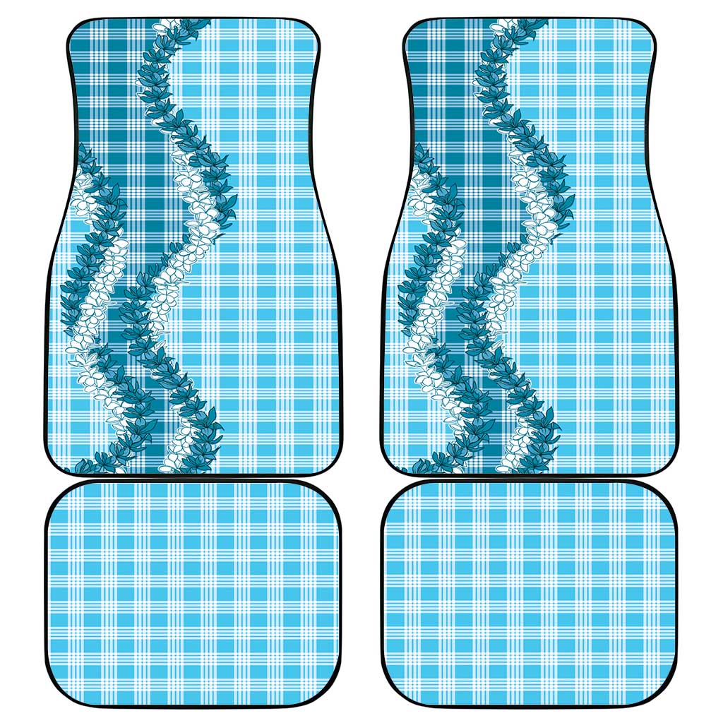 Blue Hawaii Palaka Car Mats Hawaiian Honohono Lei LT05 - Polynesian Pride
