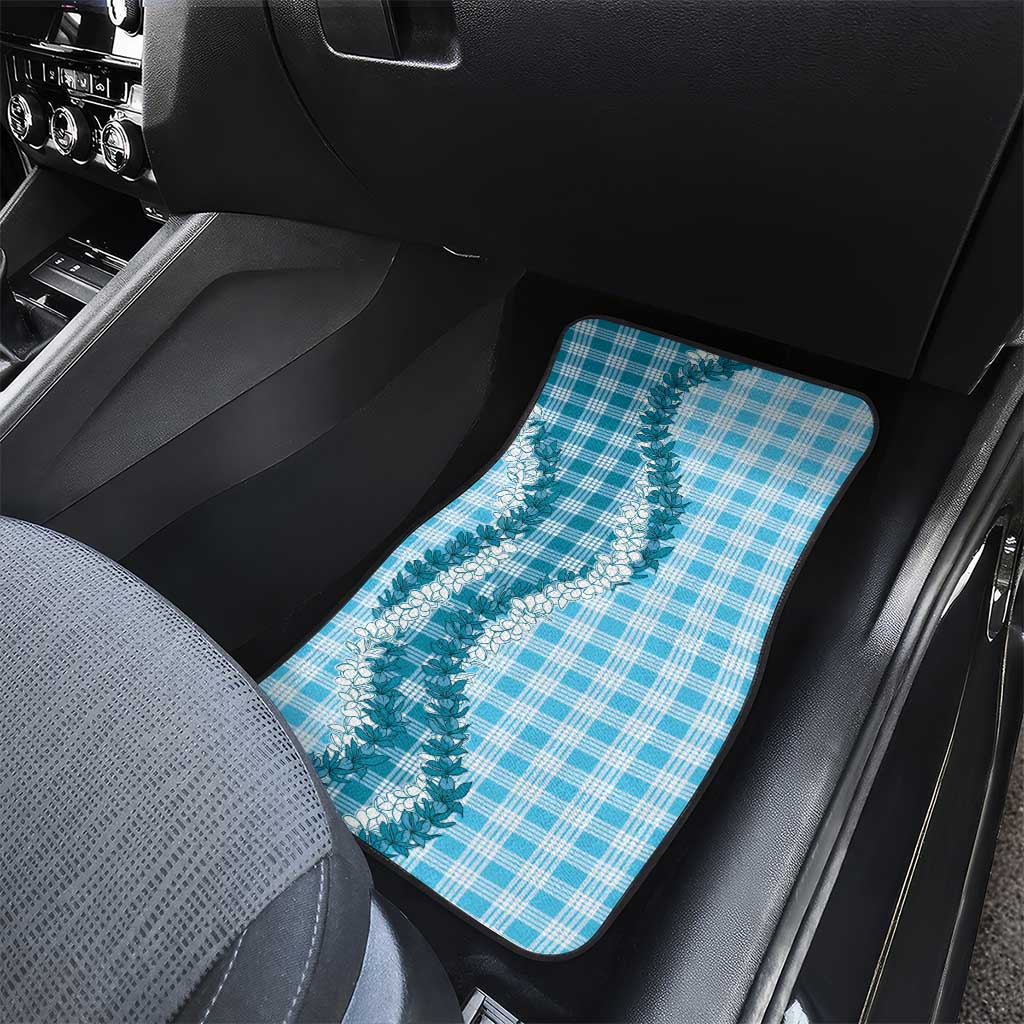 Blue Hawaii Palaka Car Mats Hawaiian Honohono Lei LT05 - Polynesian Pride