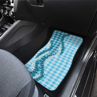 Blue Hawaii Palaka Car Mats Hawaiian Honohono Lei LT05 - Polynesian Pride