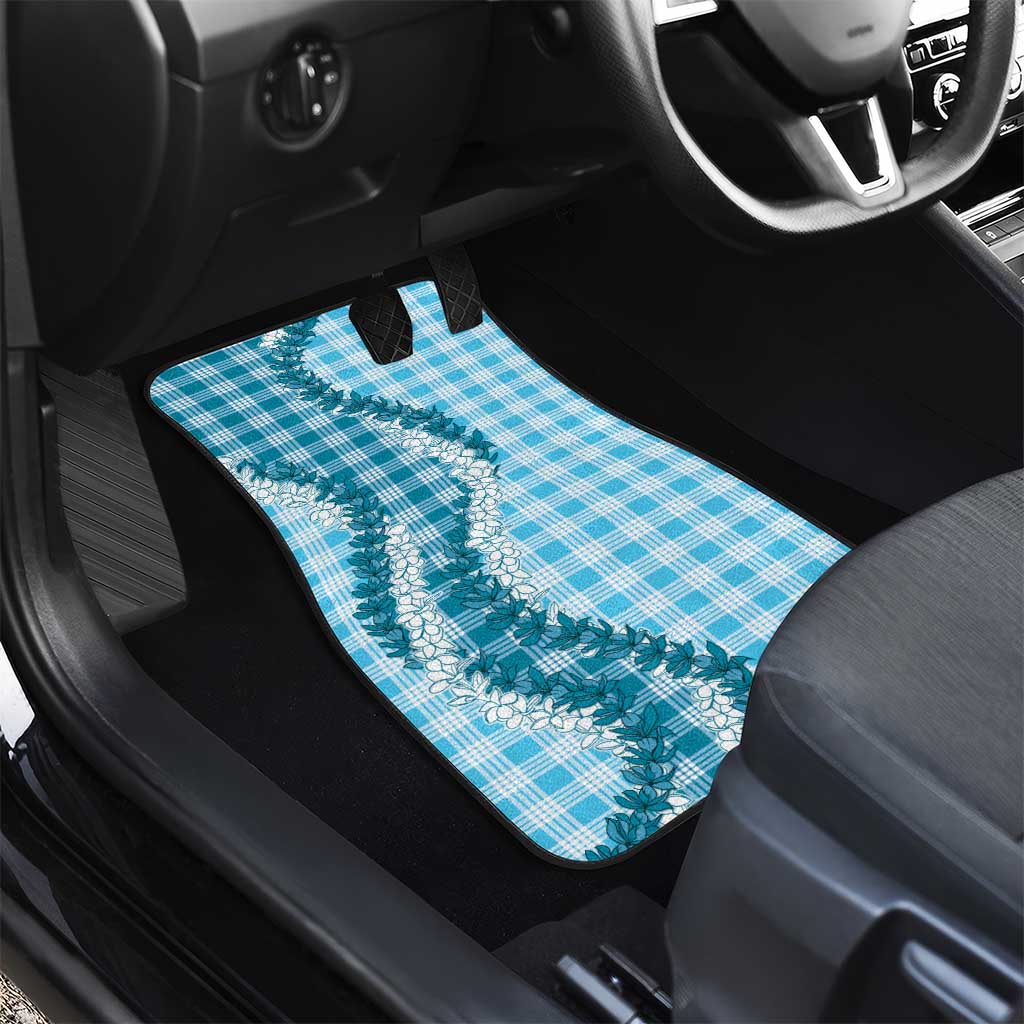 Blue Hawaii Palaka Car Mats Hawaiian Honohono Lei LT05 - Polynesian Pride