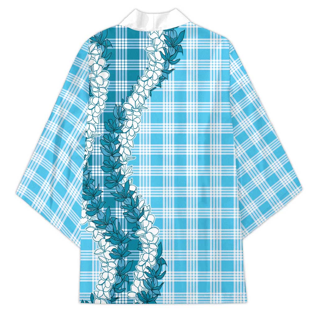 Blue Hawaii Palaka Kimono Hawaiian Honohono Lei LT05 - Polynesian Pride
