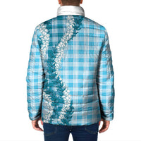Blue Hawaii Palaka Padded Jacket Hawaiian Honohono Lei LT05 - Polynesian Pride