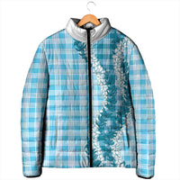 Blue Hawaii Palaka Padded Jacket Hawaiian Honohono Lei LT05 - Polynesian Pride