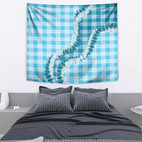 Blue Hawaii Palaka Tapestry Hawaiian Honohono Lei LT05 - Polynesian Pride