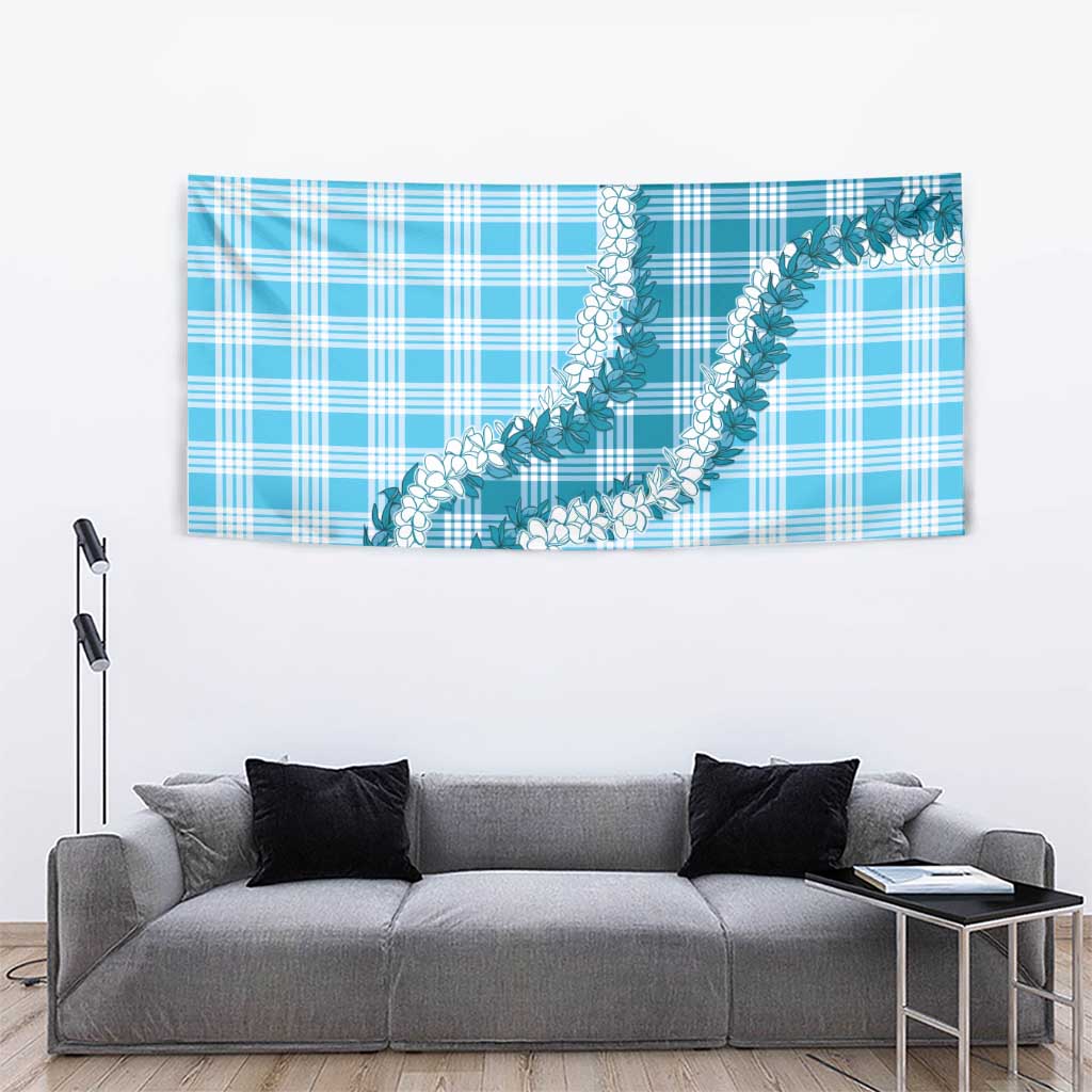 Blue Hawaii Palaka Tapestry Hawaiian Honohono Lei LT05 - Polynesian Pride