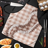 Beige Hawaii Palaka Apron Hawaiian Honohono Lei LT05 Beige - Polynesian Pride