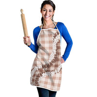 Beige Hawaii Palaka Apron Hawaiian Honohono Lei LT05 - Polynesian Pride