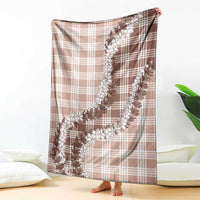 Beige Hawaii Palaka Blanket Hawaiian Honohono Lei LT05 - Polynesian Pride